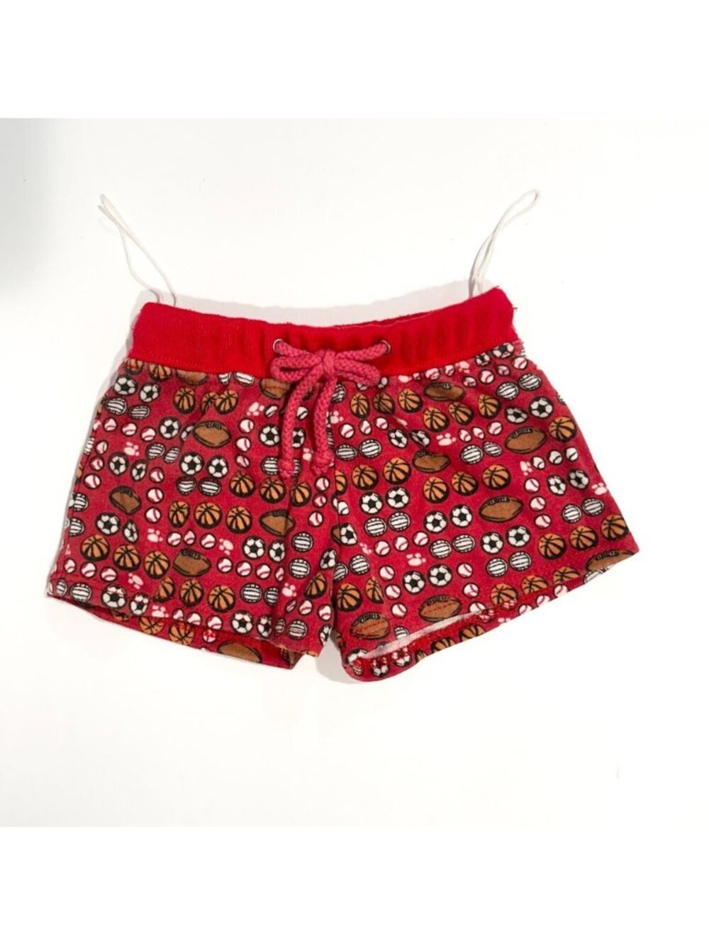 Build-A-Bear Workshop Red Sports Basketball Soccer Baseball Football Shorts
